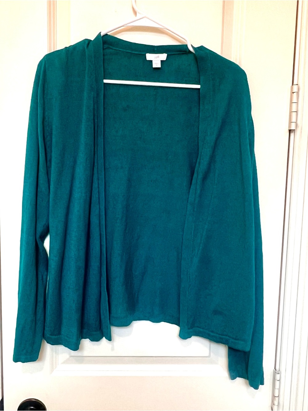 J Jill Open-Front Teal Women’s Cardigan Sweater